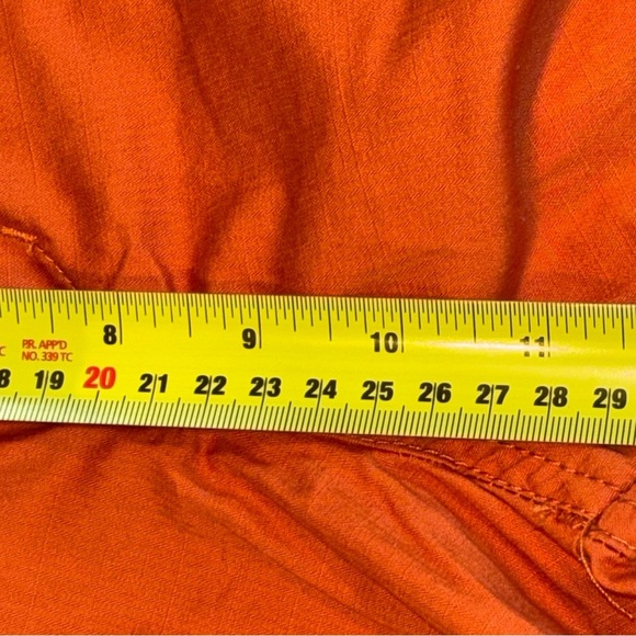 2/$30 SURPLUS Men's Orange Cargo Shorts Size 32 - Picture 8 of 10